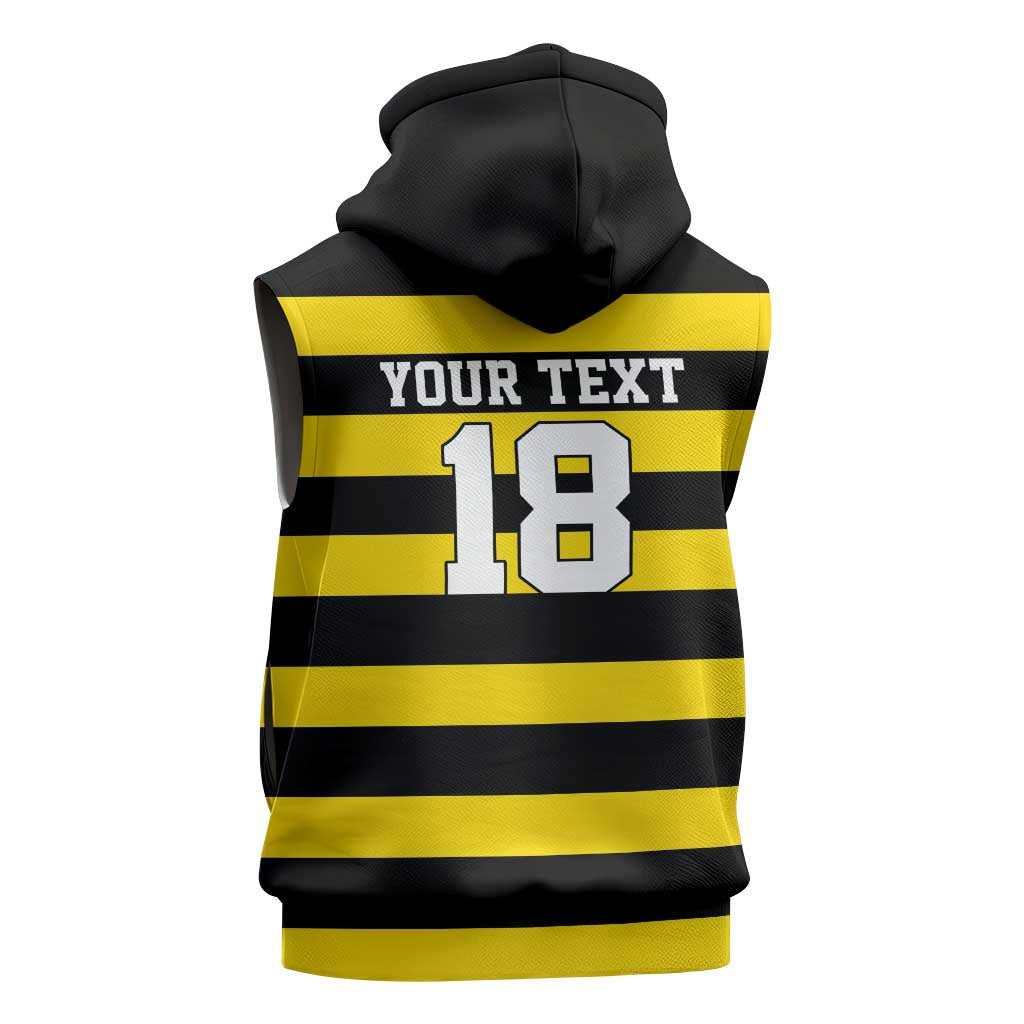 Custom Cornwall Rugby Sleeveless Zip Hoodie One and All - Wonder Print Shop
