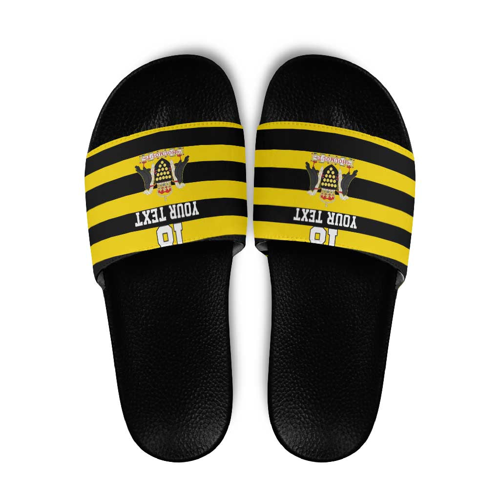 Custom Cornwall Rugby Slide Sandals One and All - Wonder Print Shop