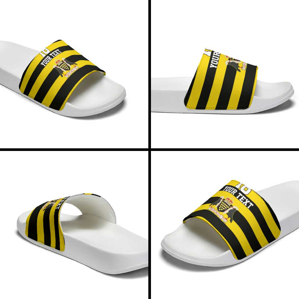 Custom Cornwall Rugby Slide Sandals One and All - Wonder Print Shop