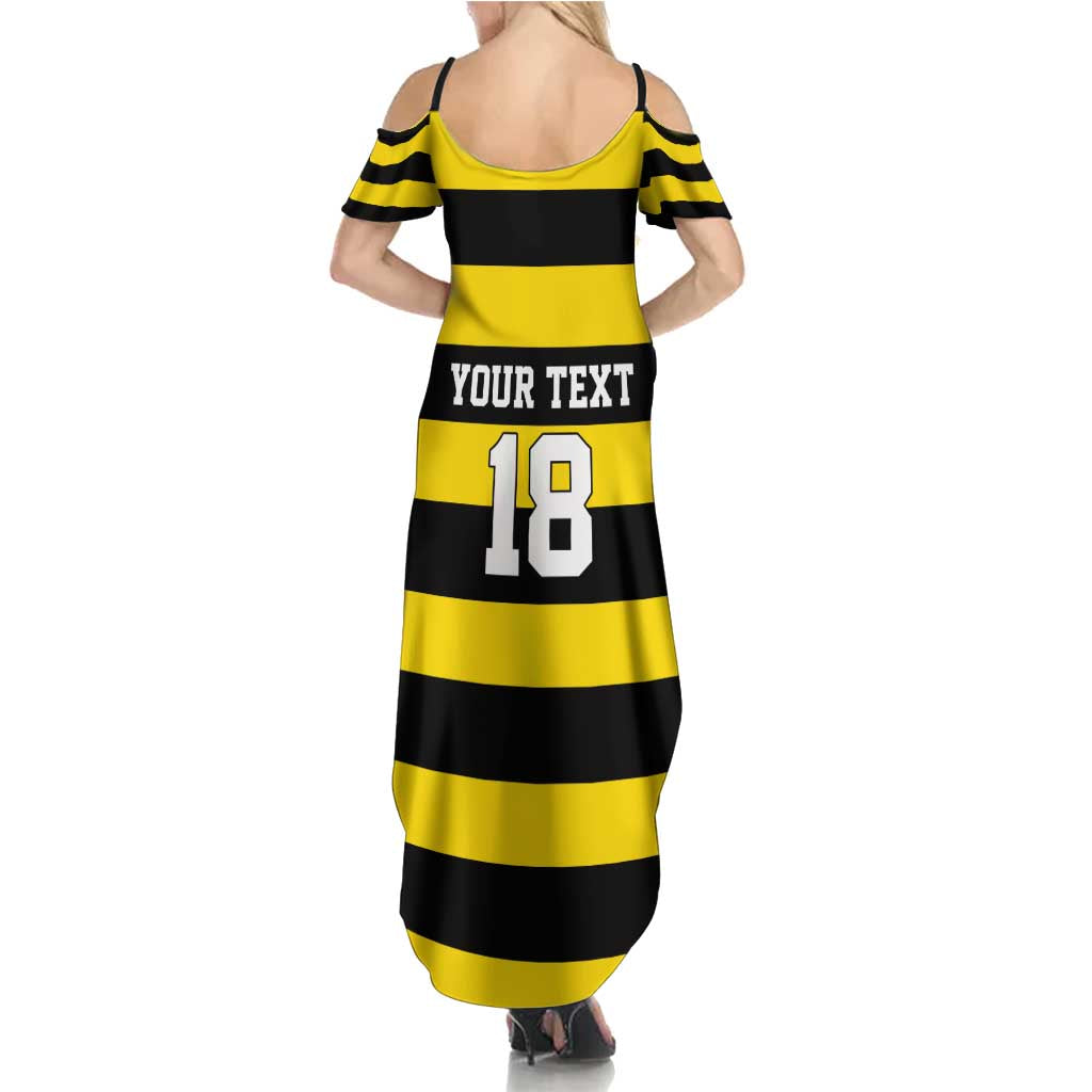 Custom Cornwall Rugby Summer Maxi Dress One and All - Wonder Print Shop
