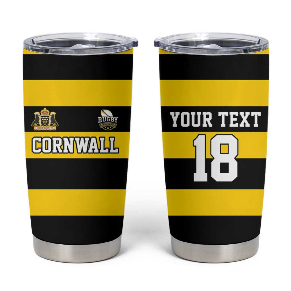 Custom Cornwall Rugby Tumbler Cup One and All - Wonder Print Shop