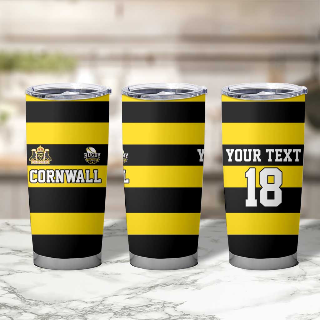 Custom Cornwall Rugby Tumbler Cup One and All - Wonder Print Shop
