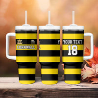 Custom Cornwall Rugby Tumbler With Handle One and All - Wonder Print Shop