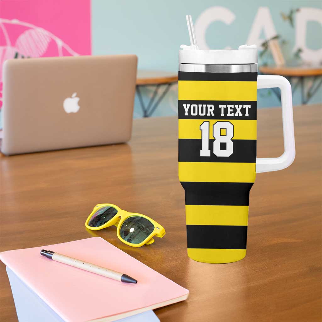 Custom Cornwall Rugby Tumbler With Handle One and All - Wonder Print Shop