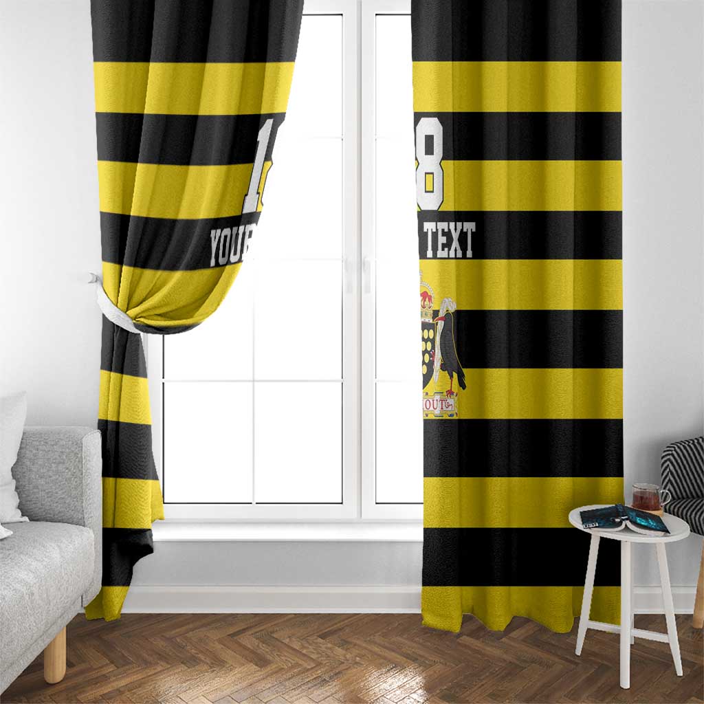 Custom Cornwall Rugby Window Curtain One and All - Wonder Print Shop