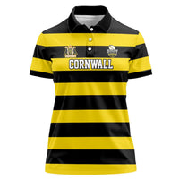 Custom Cornwall Rugby Women Polo Shirt One and All - Wonder Print Shop