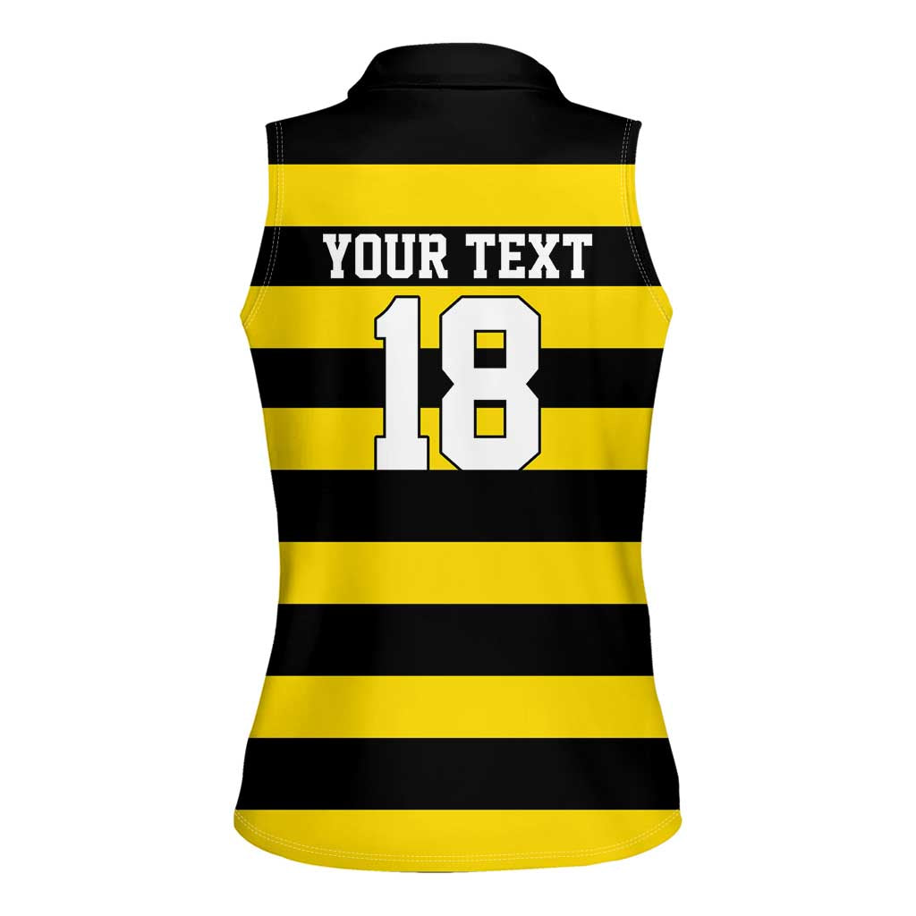 Custom Cornwall Rugby Women Sleeveless Polo Shirt One and All - Wonder Print Shop