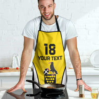 Custom Cornwall Rugby Apron Cornish Chough Go Champion - Wonder Print Shop