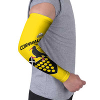 Custom Cornwall Rugby Arm Sleeves Cornish Chough Go Champion - Wonder Print Shop