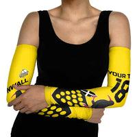 Custom Cornwall Rugby Arm Sleeves Cornish Chough Go Champion - Wonder Print Shop