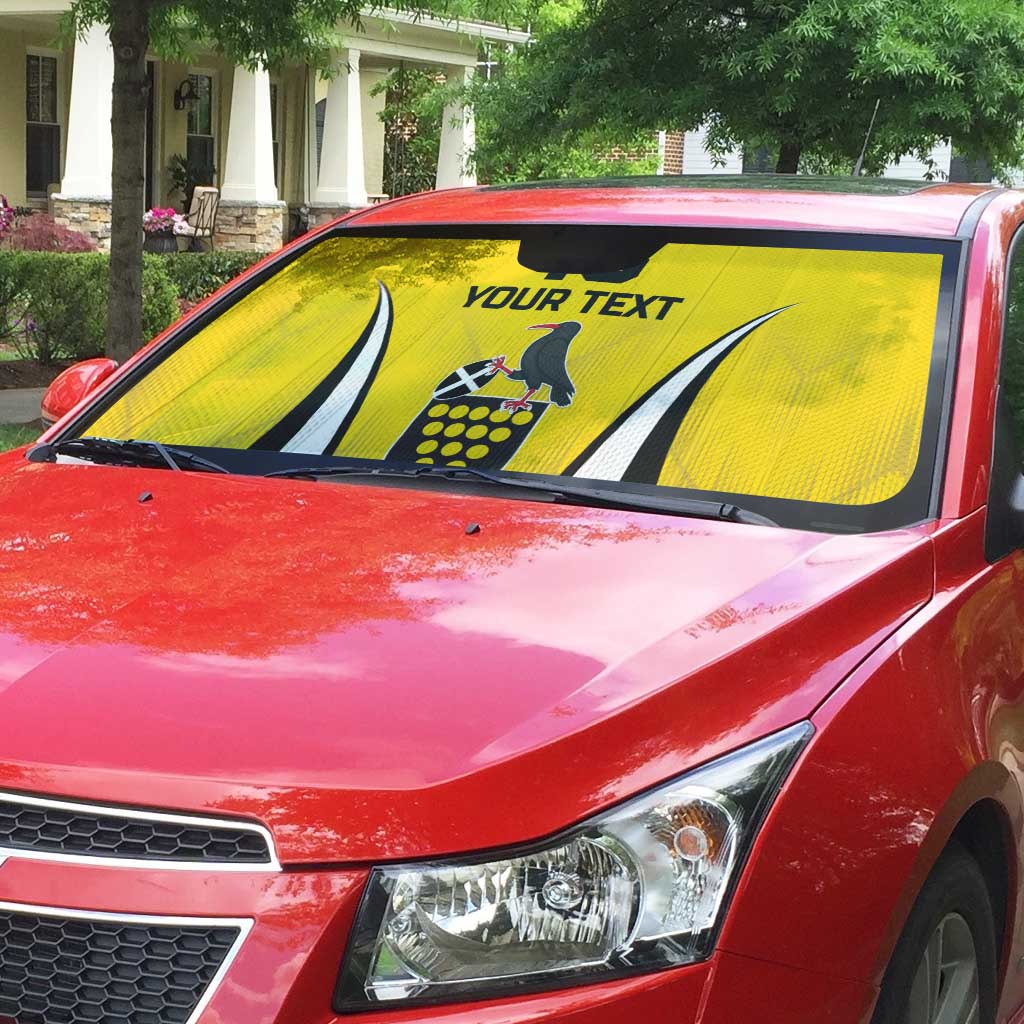 Custom Cornwall Rugby Auto Sun Shade Cornish Chough Go Champion - Wonder Print Shop