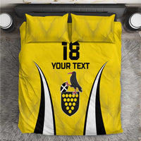Custom Cornwall Rugby Bedding Set Cornish Chough Go Champion - Wonder Print Shop