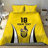 Custom Cornwall Rugby Bedding Set Cornish Chough Go Champion - Wonder Print Shop