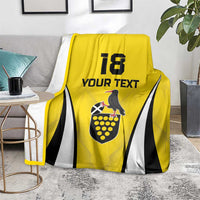 Custom Cornwall Rugby Blanket Cornish Chough Go Champion - Wonder Print Shop