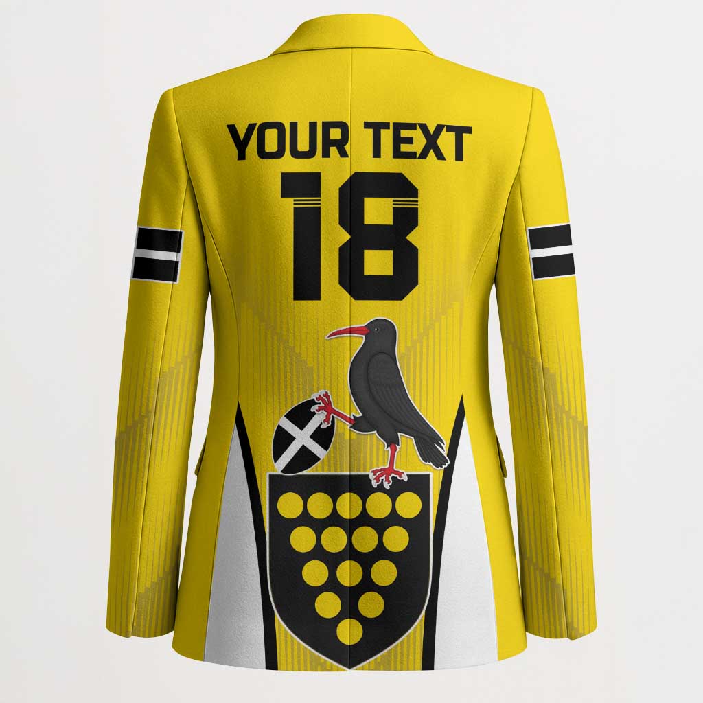 Custom Cornwall Rugby Blazer Cornish Chough Go Champion - Wonder Print Shop