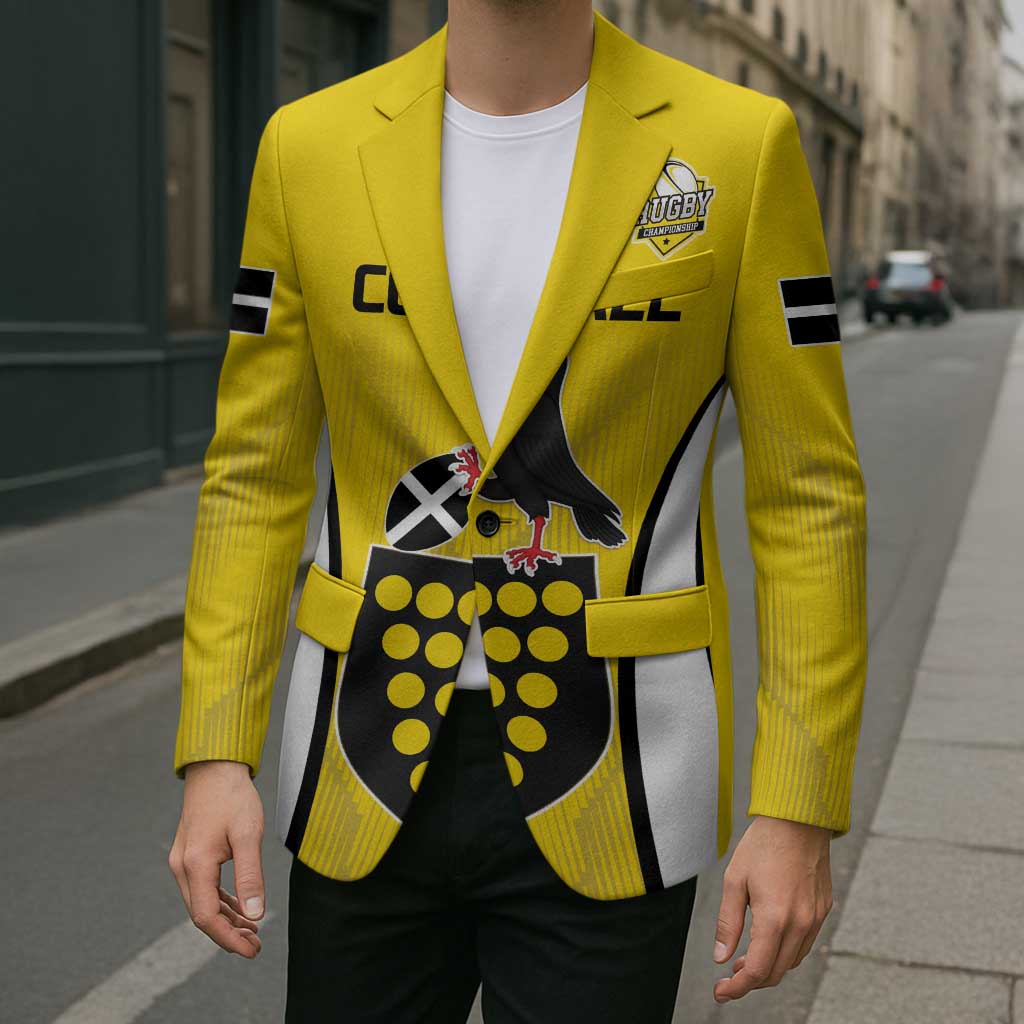Custom Cornwall Rugby Blazer Cornish Chough Go Champion - Wonder Print Shop