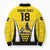 Custom Cornwall Rugby Bomber Puffer Jacket Cornish Chough Go Champion - Wonder Print Shop