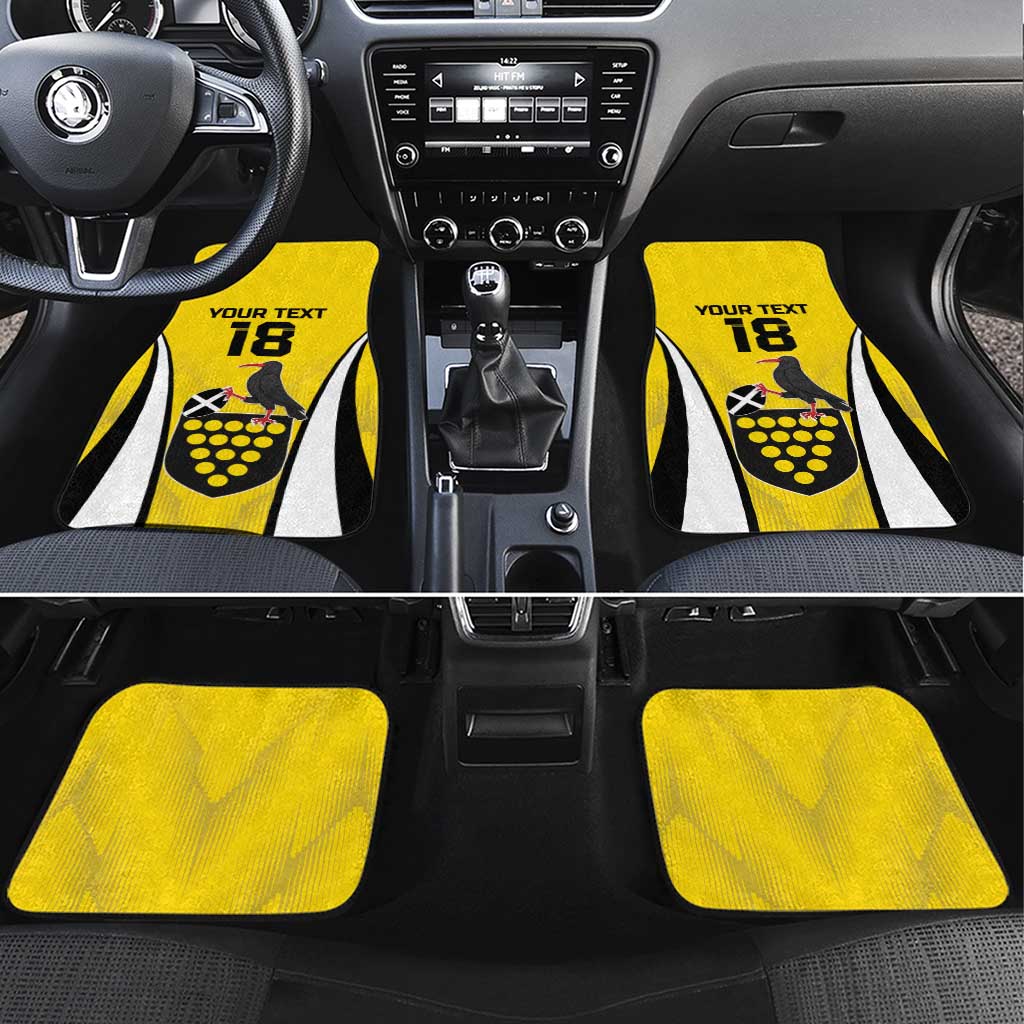 Custom Cornwall Rugby Car Mats Cornish Chough Go Champion - Wonder Print Shop