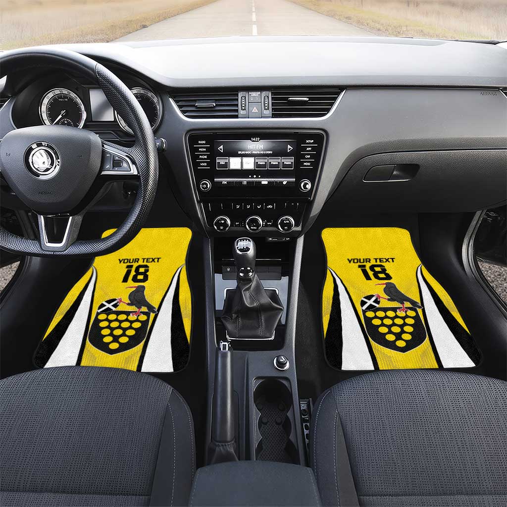Custom Cornwall Rugby Car Mats Cornish Chough Go Champion - Wonder Print Shop