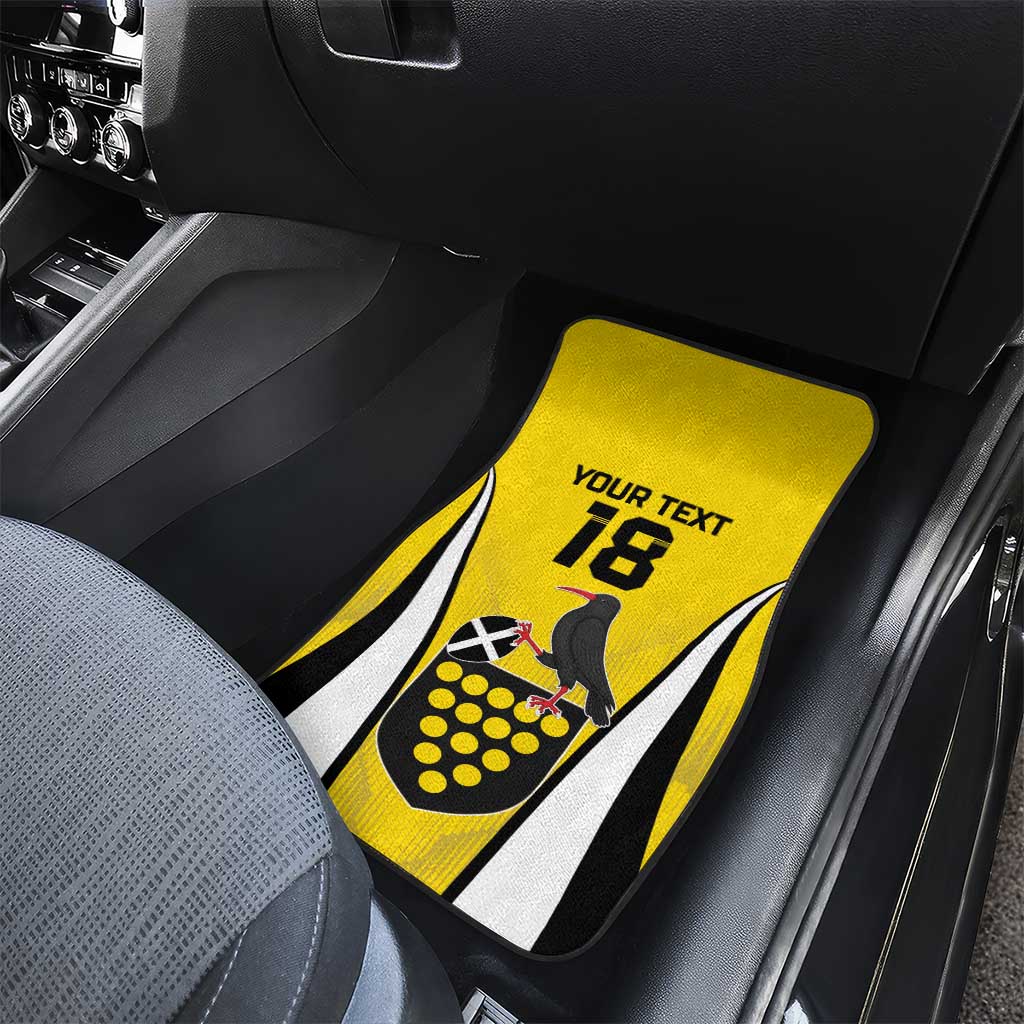 Custom Cornwall Rugby Car Mats Cornish Chough Go Champion - Wonder Print Shop