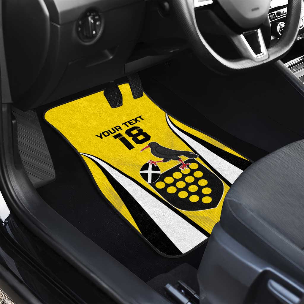 Custom Cornwall Rugby Car Mats Cornish Chough Go Champion - Wonder Print Shop