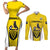 Custom Cornwall Rugby Couples Matching Short Sleeve Bodycon Dress and Long Sleeve Button Shirt Cornish Chough Go Champion - Wonder Print Shop