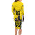 Custom Cornwall Rugby Family Matching Long Sleeve Bodycon Dress and Hawaiian Shirt Cornish Chough Go Champion - Wonder Print Shop