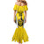 Custom Cornwall Rugby Family Matching Mermaid Dress and Hawaiian Shirt Cornish Chough Go Champion - Wonder Print Shop