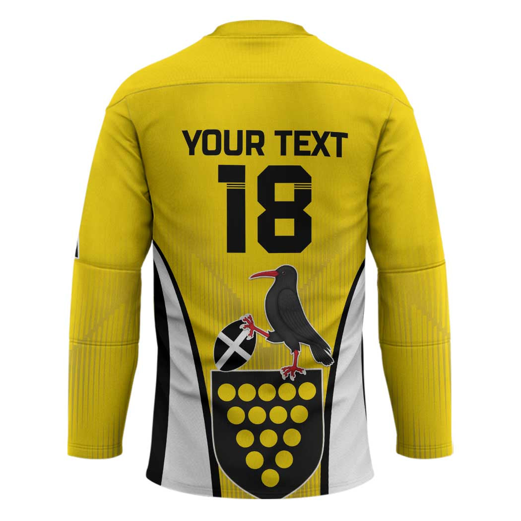 Custom Cornwall Rugby Hockey Jersey Cornish Chough Go Champion - Wonder Print Shop