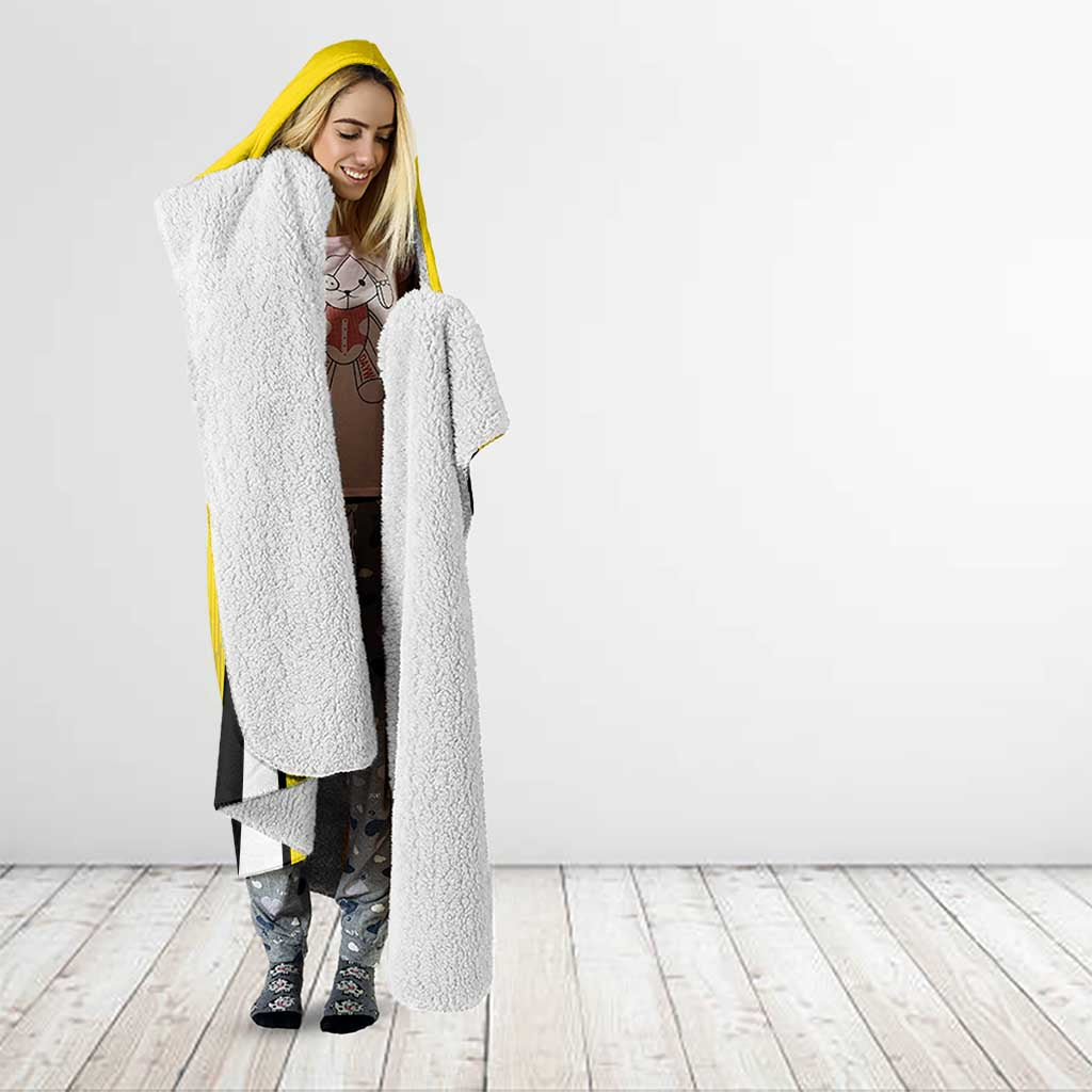 Custom Cornwall Rugby Hooded Blanket Cornish Chough Go Champion - Wonder Print Shop