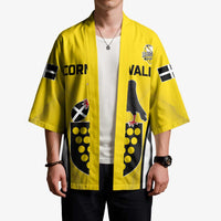 Custom Cornwall Rugby Kimono Cornish Chough Go Champion - Wonder Print Shop