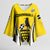 Custom Cornwall Rugby Kimono Sleeve Blouse Cornish Chough Go Champion - Wonder Print Shop