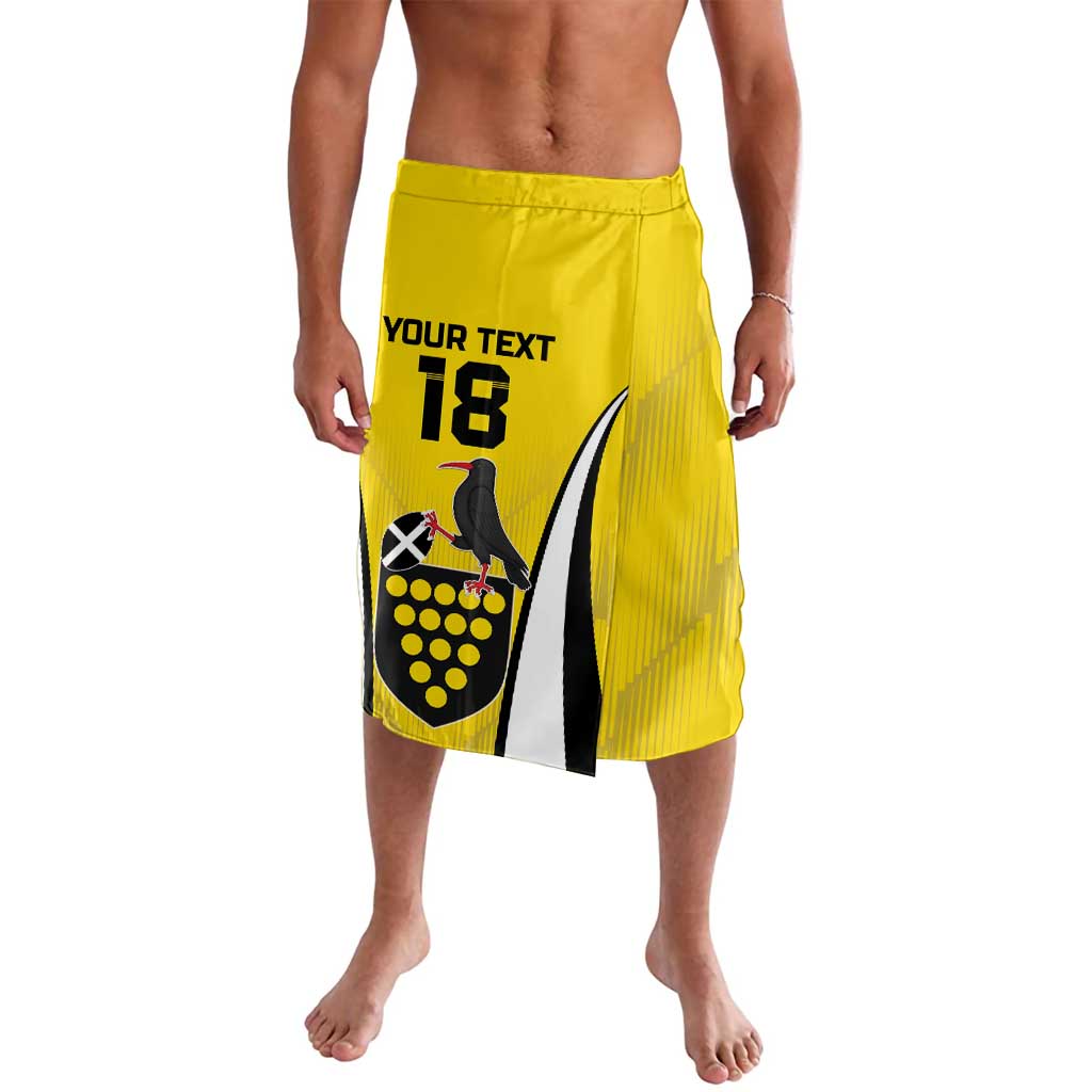 Custom Cornwall Rugby Lavalava Cornish Chough Go Champion - Wonder Print Shop