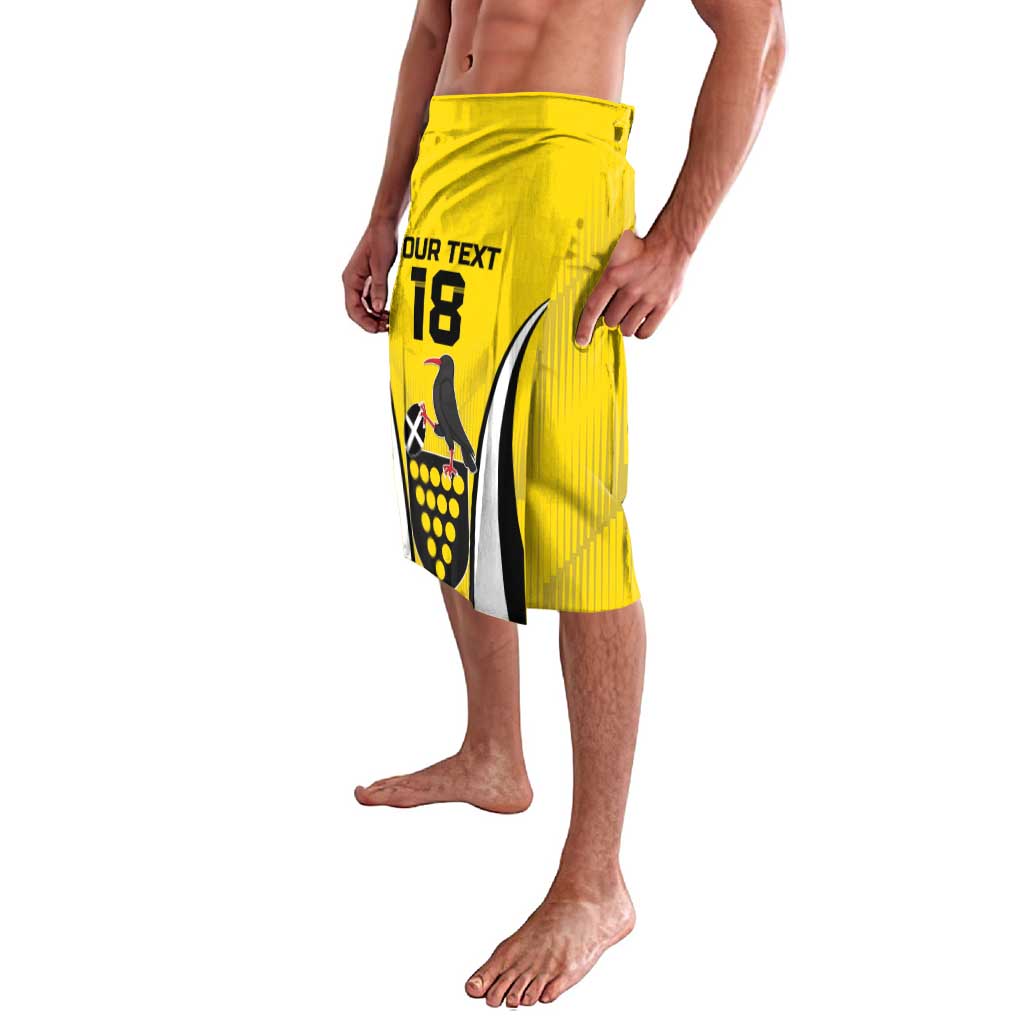 Custom Cornwall Rugby Lavalava Cornish Chough Go Champion - Wonder Print Shop