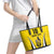 Custom Cornwall Rugby Leather Tote Bag Cornish Chough Go Champion - Wonder Print Shop