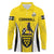 Custom Cornwall Rugby Long Sleeve Polo Shirt Cornish Chough Go Champion - Wonder Print Shop