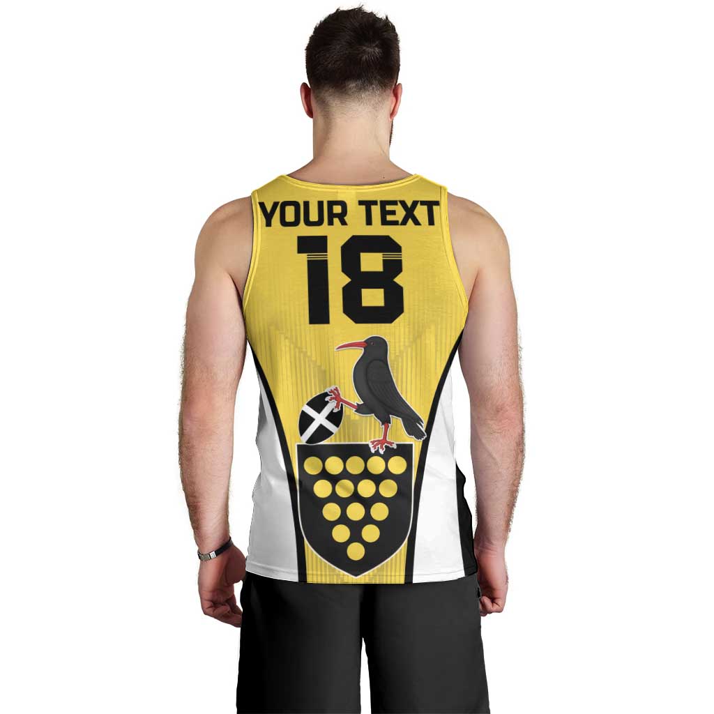 Custom Cornwall Rugby Men Tank Top Cornish Chough Go Champion - Wonder Print Shop