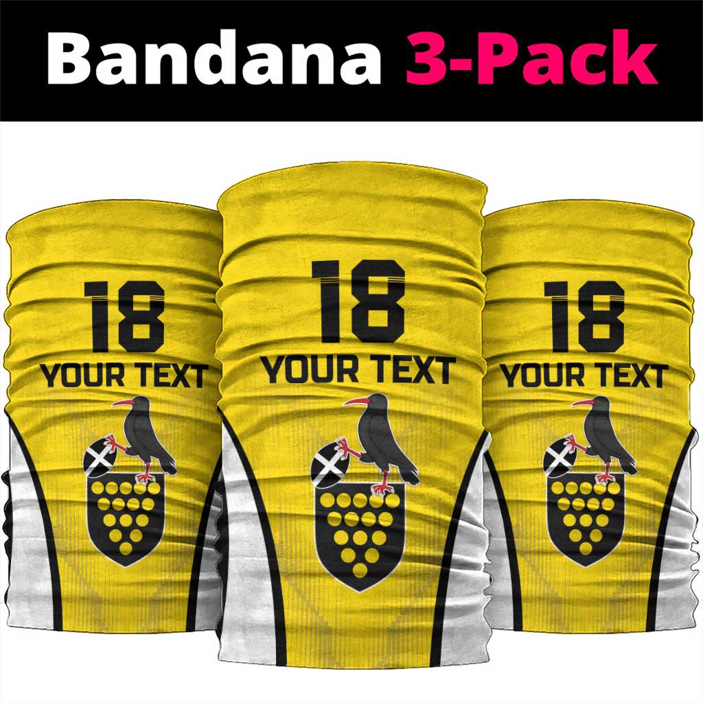 Custom Cornwall Rugby Neck Gaiter Cornish Chough Go Champion - Wonder Print Shop