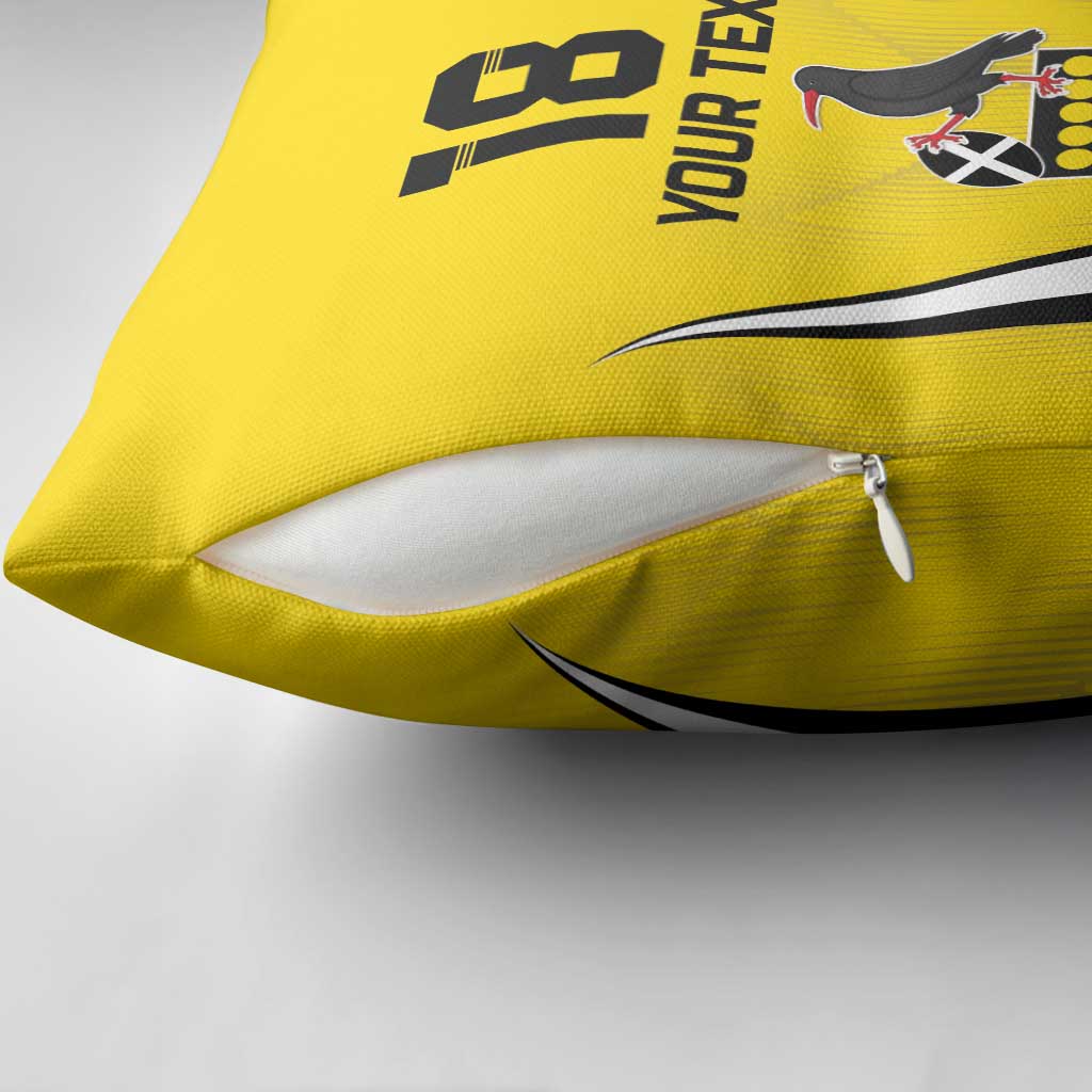 Custom Cornwall Rugby Pillow Cover Cornish Chough Go Champion - Wonder Print Shop