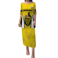 Custom Cornwall Rugby Puletasi Cornish Chough Go Champion - Wonder Print Shop