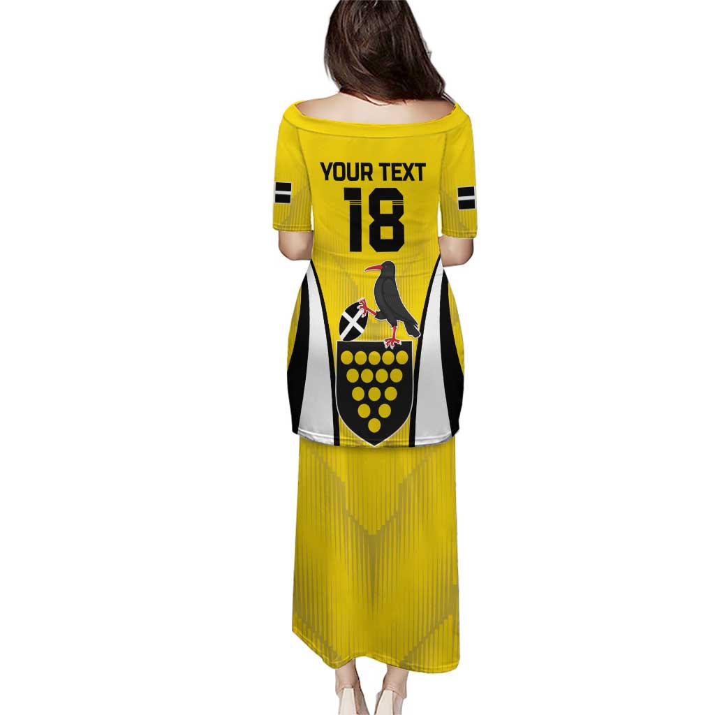 Custom Cornwall Rugby Puletasi Cornish Chough Go Champion - Wonder Print Shop