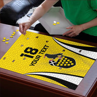 Custom Cornwall Rugby Puzzle Cornish Chough Go Champion - Wonder Print Shop