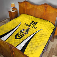 Custom Cornwall Rugby Quilt Cornish Chough Go Champion - Wonder Print Shop