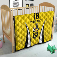 Custom Cornwall Rugby Quilt Cornish Chough Go Champion - Wonder Print Shop