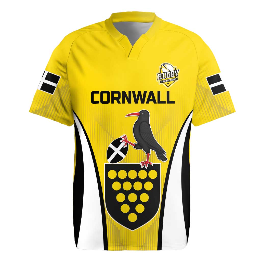 Custom Cornwall Rugby Rugby Jersey Cornish Chough Go Champion - Wonder Print Shop