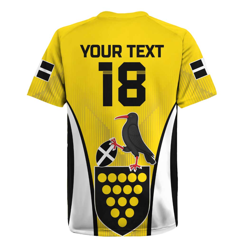 Custom Cornwall Rugby Rugby Jersey Cornish Chough Go Champion - Wonder Print Shop