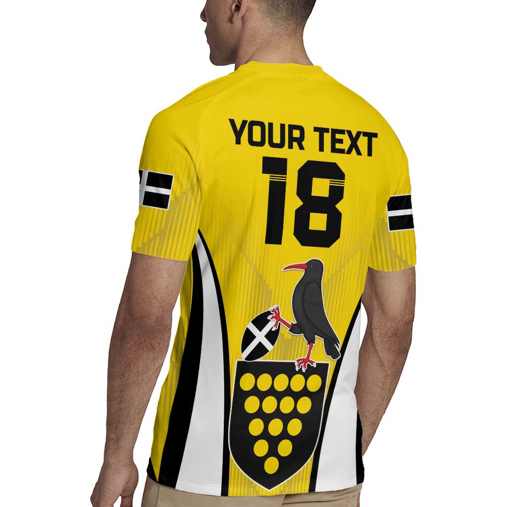 Custom Cornwall Rugby Rugby Jersey Cornish Chough Go Champion - Wonder Print Shop