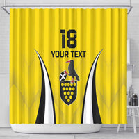 Custom Cornwall Rugby Shower Curtain Cornish Chough Go Champion - Wonder Print Shop