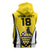 Custom Cornwall Rugby Sleeveless Zip Hoodie Cornish Chough Go Champion - Wonder Print Shop