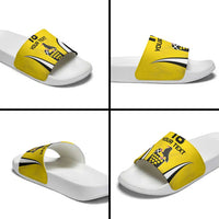 Custom Cornwall Rugby Slide Sandals Cornish Chough Go Champion - Wonder Print Shop